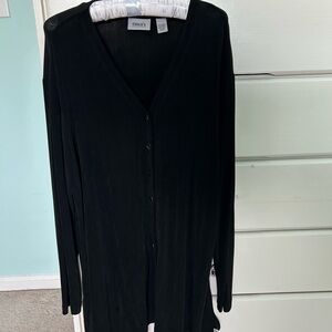 Chico's Black Travelers  Knit cardigan
